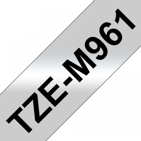 BROTHER TZEM961 NASTRO TZ NERO / ARGENT#