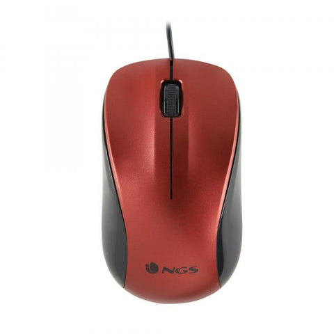 NGS MOUSE OTTICO 1200 DPI USB ROSSO