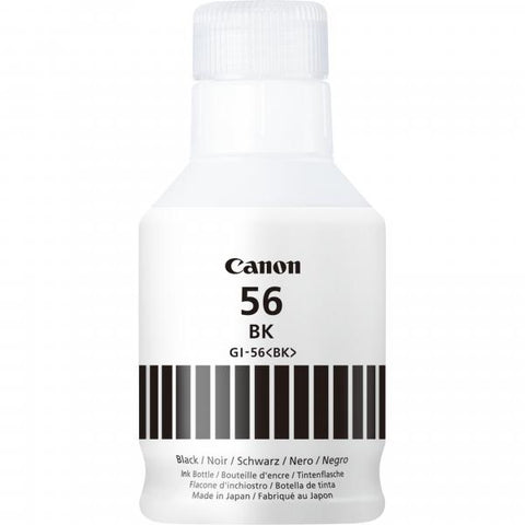 INK CANON GI-56 BK NERO FLACONE DA 170ML 6.000PP X MAXIFY GX5050 GX6050 GX7050 GX6150
