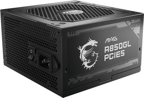MSI MAG A850GL PCIE5 - Netzteil (intern) - ATX12V 3.0 - EPS12V - 80 PLUS Gold - Wechselstrom 100-240 V - 850 Watt - aktive PFC (306-7ZP8A11-CE0)