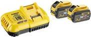 DeWALT DCB132X2-QW - Batterieladegert + Batterie 2 x - Li-Ion - 9 Ah - 2 x Batterien laden - 4 A - fr 20V MAX* Compact XR, 20V MAX* Premium XR, XR DCB125, DCB182, DCB184, DCB187-XJ (DCB132X2-QW)