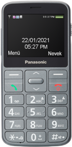 Panasonic KX-TU160 Easy Use Mobiltelefon grau, 2.4" , TFT-LCD, 240 x 320, USB-Version USB-C, integrierte Kamera, Hauptkamera 0,3 MP, 32 GB (KX-TU160EXG)