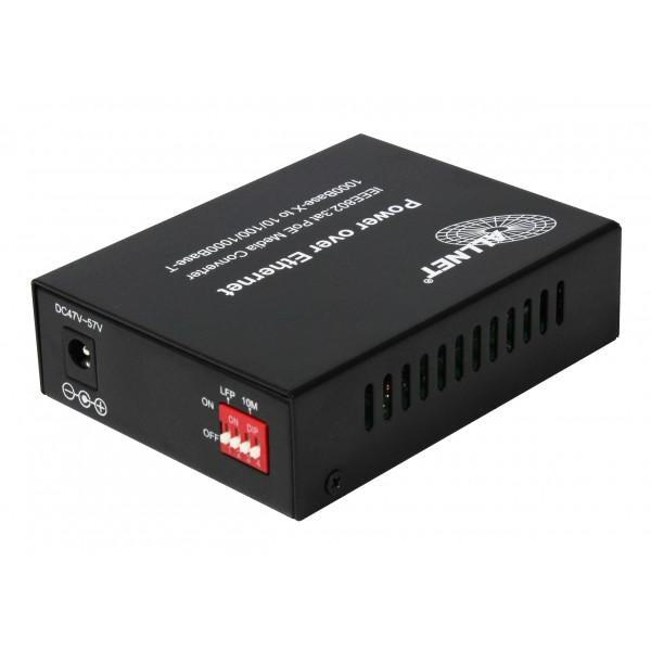 ALLNET ALL-MC202P-SFP1-POE convertitore multimediale di rete 1000 Mbit/s Modalità multipla, Modalità singola Nero