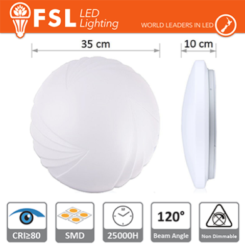 PLAFONIERA MOTIVO 26W - 4000K 1720LM >120 350X100MM CRI80