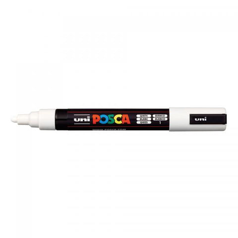 OSAMA POSCA MEDIO MARCATORE A TEMPERA PUNTA TONDA 1.8/2.5 mm BIANCO CONF 6 Pz.