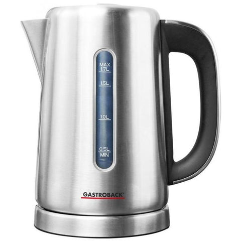 Gastroback Design Express bollitore elettrico 1,7 L 3000 W Nero, Acciaio inossidabile