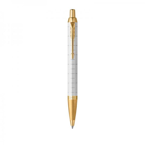 PARKER IM PREMIUM PEARL GT PENNA A SFERA A SCATTO PUNTA M INCHIOSTRO BLU