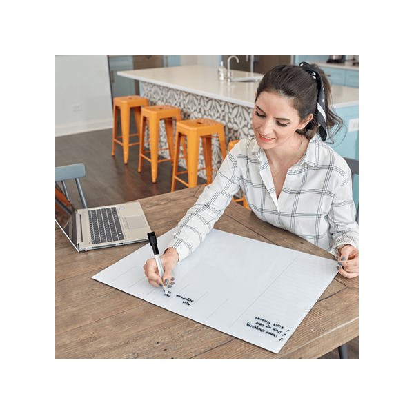Nobo 1915602 lavagna 430 x 560 mm Vetro Magnetico (Nobo Glass Weekly Planner Whiteboard 430x560mm White 1915602 DD)