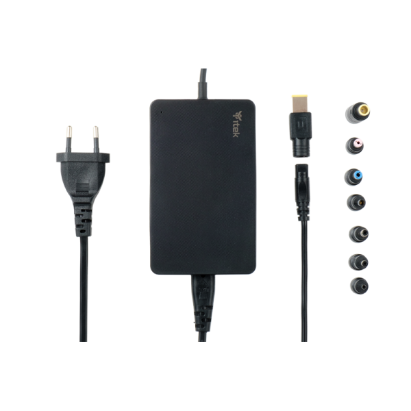 ALIMENTATORE UNIVERSALE ITEK x NOTEBOOK DA 65W, 8 connettori, Silm Design - ITNBSD65