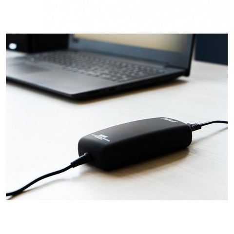 ADJ ALIMENTATORE MINI PER NOTEBOOK 90 W CON 8 CONNETTORI 3 PIN PORTA USB SELEZIONE VOLTAGGIO AUTOMATICA