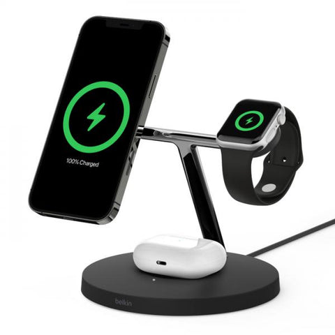Belkin BoostCharge Pro Auricolare, Smartphone, Orologio intelligente Nero USB Carica wireless Interno