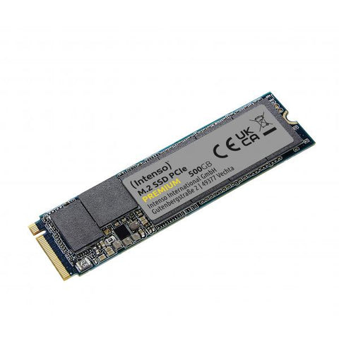 INTENSO SSD INTERNO 500GB M2 PREMIUM NVME PCIE 1.3 GEN 3x4 LETTURA SEQUENZIALE FINO A 2100 MB/S SCRITTURA SEQUENZIALE FINO A 1700 MB/S