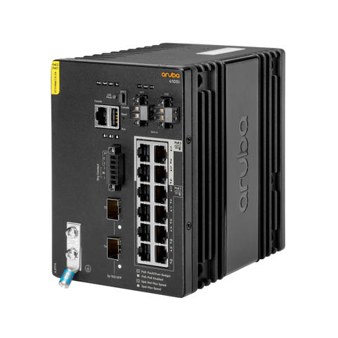 Hewlett Packard Enterprise Aruba 4100i Gestito L2 Gigabit Ethernet (10/100/1000) Supporto Power over Ethernet (PoE) 4U Nero