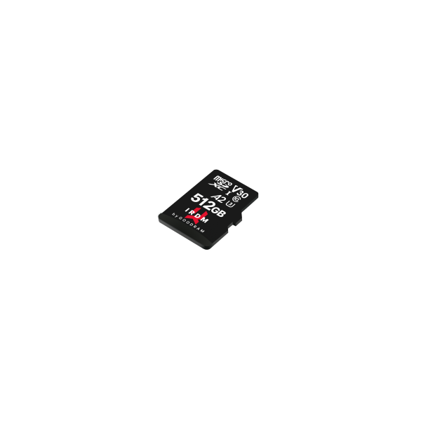 microSD IRDM by GoodRAM 512GB UHS I U3 A2 + adapter
