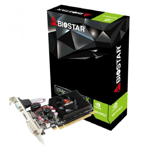 BIOSTAR NVIDIA GEFORCE GT610 2GB DDR3 D3 LP VGA DVI HDMI PCI Express x16 2.0 64 bits