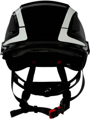 3M X5012V-CE Schutzhelm mit UV-Sensor, reflektierend, belftet Schwarz EN 397, EN 12492 (X5012V-CE)