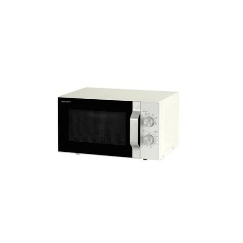 Sharp R204WA forno a microonde Superficie piana Solo microonde 20 L 800 W Argento, Bianco