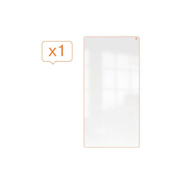Nobo 1915565 lavagna Magnetico (Nobo 1915565 Move and Meet Whiteboard Orange Trim 1800 x 900mm)