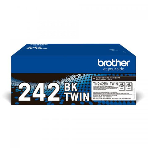 Brother TN-242BKTWIN cartuccia toner 2 pz Originale Nero (TN-242BKTWIN TONER F. DCP9017CD - /72CDW/MFC-9142CDN/9332CDW/42CDW)