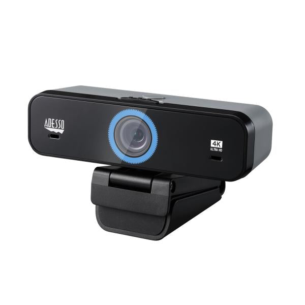 Adesso CyberTrack K4 webcam 8 MP 3840 x 2160 Pixel USB 2.0 Nero (4K ULTRA HD WEBCAM BUILD IN ADJ - FOV AUDIO/VIDEO PR CYBERTRACK K4)