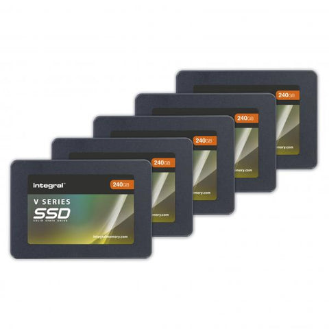 Integral INSSD240GS625V2-5PCK drives allo stato solido 240 GB 2.5 Serial ATA III (240GB SSD 5 PCK 2.5INCH SATA 3 R-450MBs W-400MBs TLC TBW 128 V SERIES 2 INTEGRAL)