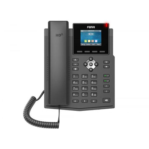 Fanvil X3SW telefono IP Nero 4 linee LCD Wi-Fi