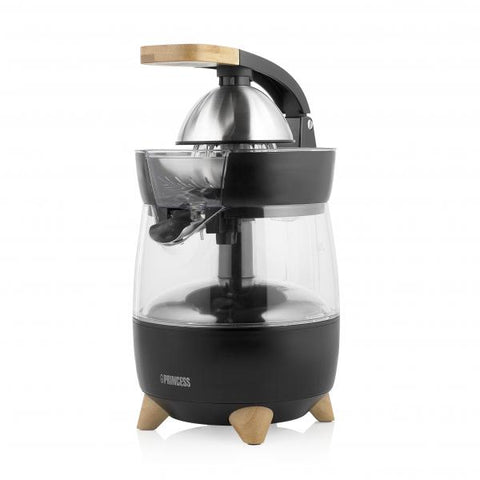 Princess 201862 spremiagrumi elettrico 1 L 300 W Nero, Trasparente, Legno