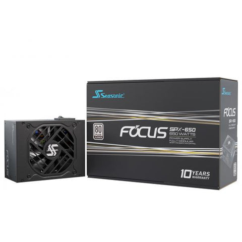 Seasonic FOCUS-SPX-650 alimentatore per computer 650 W 20+4 pin ATX CFX Nero (FOCUS-SPX-650)