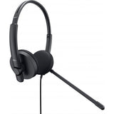 DELL WH1022 CUFFIE STEREO CON MICROFONO TASTO DI RISPOSTA E CONTROLLO VOLUME CABLATO USB NERO