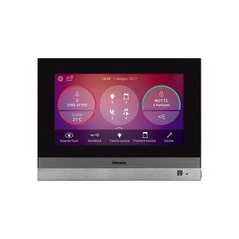 bticino 3488 unità di comando centrale intelligente per uso domestico Con cavo e senza cavo Alluminio