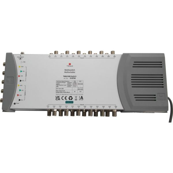Triax TMS/CKR 9x24 S multinterruttore satellitare 5 ingressi 24 uscite