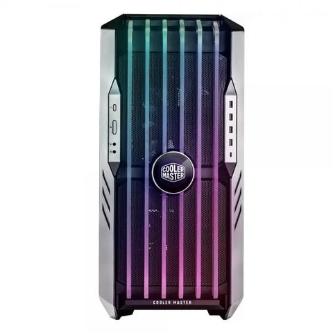 COOLER MASTER HAF 700 EVO CASE FULL TOWER ARGB MINI ITX MICRO ATX ATX E-ATX SSI-CEB SSI PANELLO LATERALE IN VETRO TEMPERATO 5 VENTOLE PREINSTALLATE STAFFE RADIATORE GIREVOLI HIGH-AIRFLOW COOLING LCD REAL-TIME LAME ARGB EDGE-LIT 4xUSB-A 3.2 1xUSB-C 3.2 GR