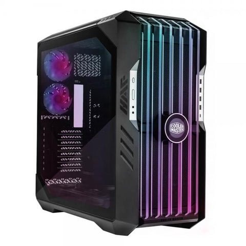 COOLER MASTER HAF 700 EVO CASE FULL TOWER ARGB MINI ITX MICRO ATX ATX E-ATX SSI-CEB SSI PANELLO LATERALE IN VETRO TEMPERATO 5 VENTOLE PREINSTALLATE STAFFE RADIATORE GIREVOLI HIGH-AIRFLOW COOLING LCD REAL-TIME LAME ARGB EDGE-LIT 4xUSB-A 3.2 1xUSB-C 3.2 GR