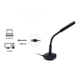 EQUIP MICROFONO DA TAVOLO USB BLACK
