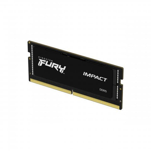 KINGSTON FURY IMPACT MEMORIA RAM 1x8GB 4.800MHZ TIPOLOGIA DDR5 TECNOLOGIA SO-DIMM BLACK