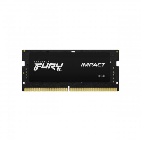Memoria RAM Kingston Fury Impact 1x8GB 4.800MHz DDR5 SO-DIMM Negra