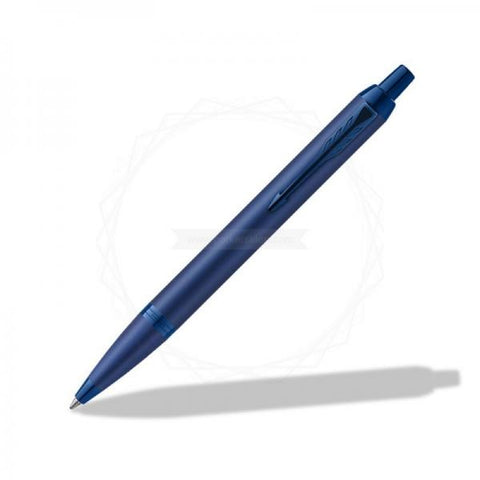 PARKER IM MONOCHROME PENNA A SFERA A SCATTO PUNTA MEDIA FUSTO BLU INCHOSTRO BLU CONFEZIONE REGALO