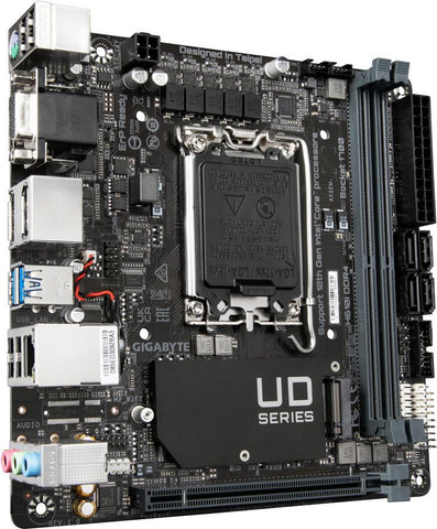 Gigabyte H610I DDR4 - Intel - LGA 1700 - Intel Celeron - Intel Core i3 - Intel Core i5 - Intel Core i7 - Intel Core i9 - Intel PentiumG - LGA 1700 - DDR4-SDRAM - 64 GB (H610I DDR4)