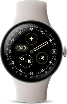 Google Pixel Watch 4 - 41 mm - Aluminium silber poliert (GA10829-EU)