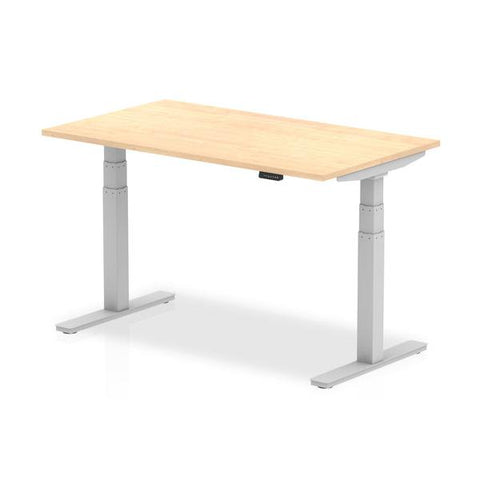 Dynamic Air Colore acero, Argento (Dynamic Air 1400 x 800mm Height Adjustable Desk Maple Top Silver Leg HA01014 DD)