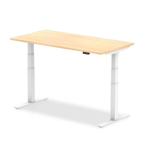 Dynamic Air Colore acero, Bianco (Dynamic Air 1400 x 800mm Height Adjustable Desk Maple Top White Leg HA01034 DD)