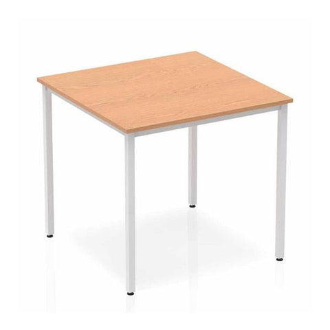 Dynamic Impulse Straight Table (Impulse 800mm Straight Table Oak Top Silver Box Frame Leg BF00127 DD)