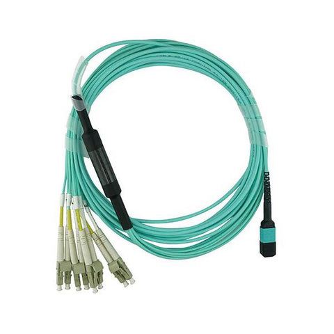 BlueOptics MTP-4LC-M1M-BO cavo a fibre ottiche 1 m LC OM3 Colore acqua