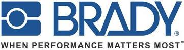 Brady B-595 - Vinyl - wei - Rolle (5,7 cm x 30,5 m) 1 Rolle(n) Etiketten - fr Brady BBP31, BBP31 Sign and Label Maker, BBP33, BBP 35 (142029)