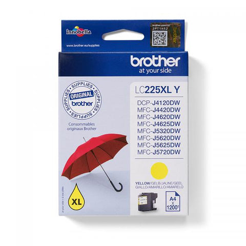 BROTHER LC-225XLY CARTUCCIA GIALLO PER MFC J4420DW-J4620DW-J5320DW-J5620DW-J5720DW 1.200PG