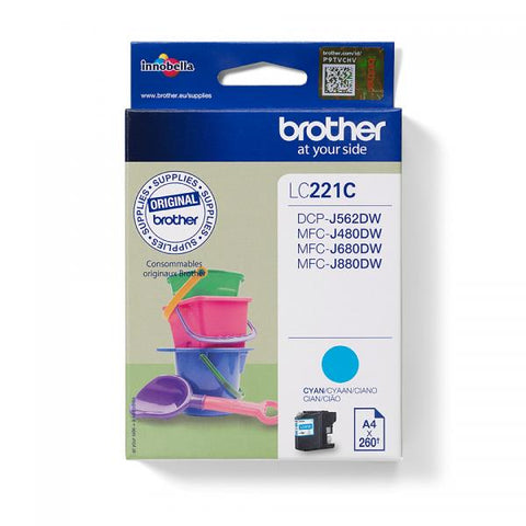 BROTHER LC-221C CARTUCCIA 260 PAG CIANO