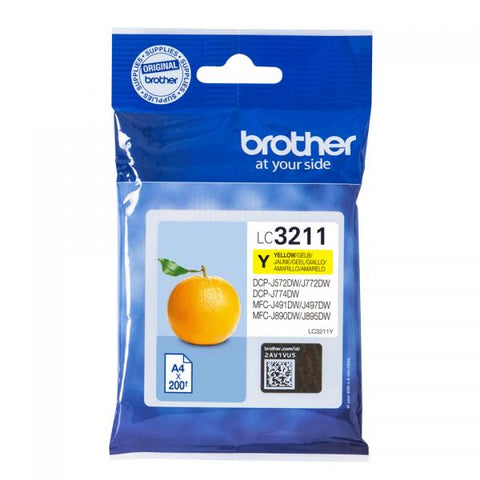 INK BROTHER LC-3211Y GIALLO 200PP X DCP-J572DW MFC-J491DW MFC-J890DW