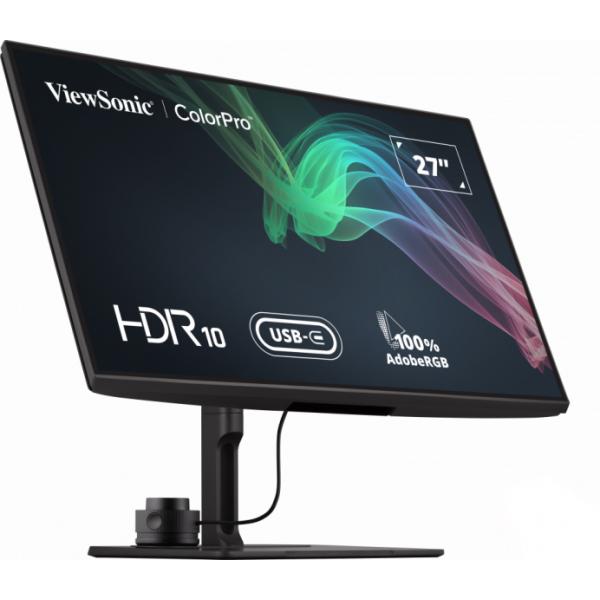 VIEWSONIC VP SERIES VP2786-4K 27" 4K ULTRA HD IPS 3840 x 2160 ADOBE RGB 16:9 250 CD/mq CONTRASTO 1300:1 60Hz FLICKER FREE HDR10 USB-A + C DISPLAYPORT NERO