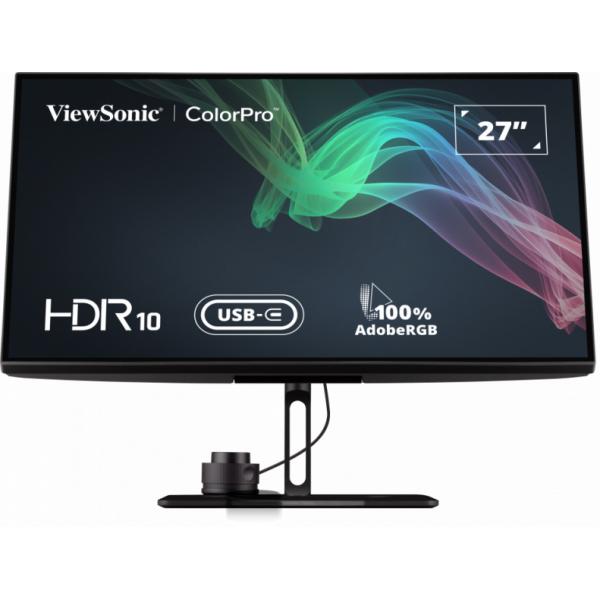VIEWSONIC VP SERIES VP2786-4K 27" 4K ULTRA HD IPS 3840 x 2160 ADOBE RGB 16:9 250 CD/mq CONTRASTO 1300:1 60Hz FLICKER FREE HDR10 USB-A + C DISPLAYPORT NERO