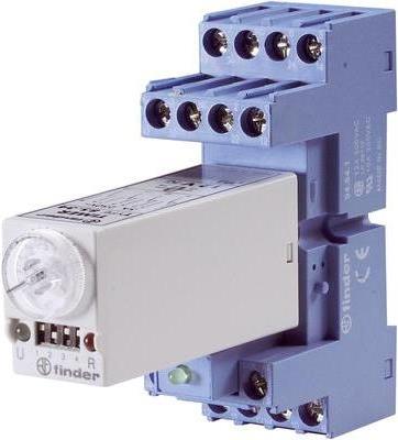 Finder Zeitrelais Multifunktional 12 V/DC, 12 V/AC 1 St. 85.04.0.012 Zeitbereich: 0.05 s - 100 h 4 Wechsler (85.04.0.012.0000.PD1)